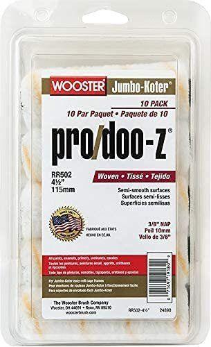 Renoverad Wooster RR502 4.5" Pro/Doo-Z 3/8" Nap (40-Pack) - Reebelo Sverige
