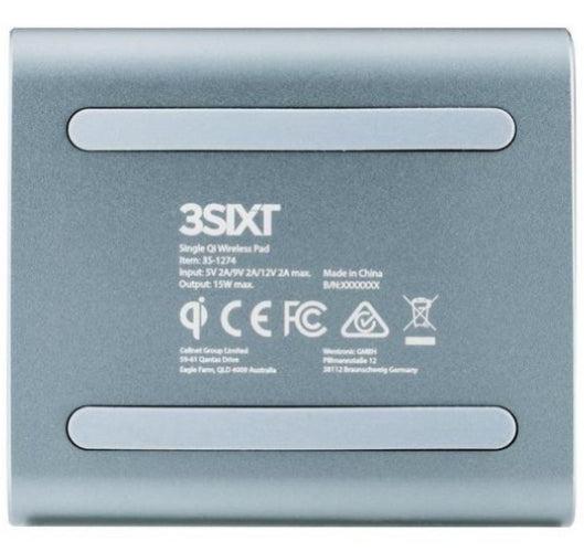 Renoverad 3sixT Qi Wireless Aluminium Charging Pad 15W - Reebelo Sverige