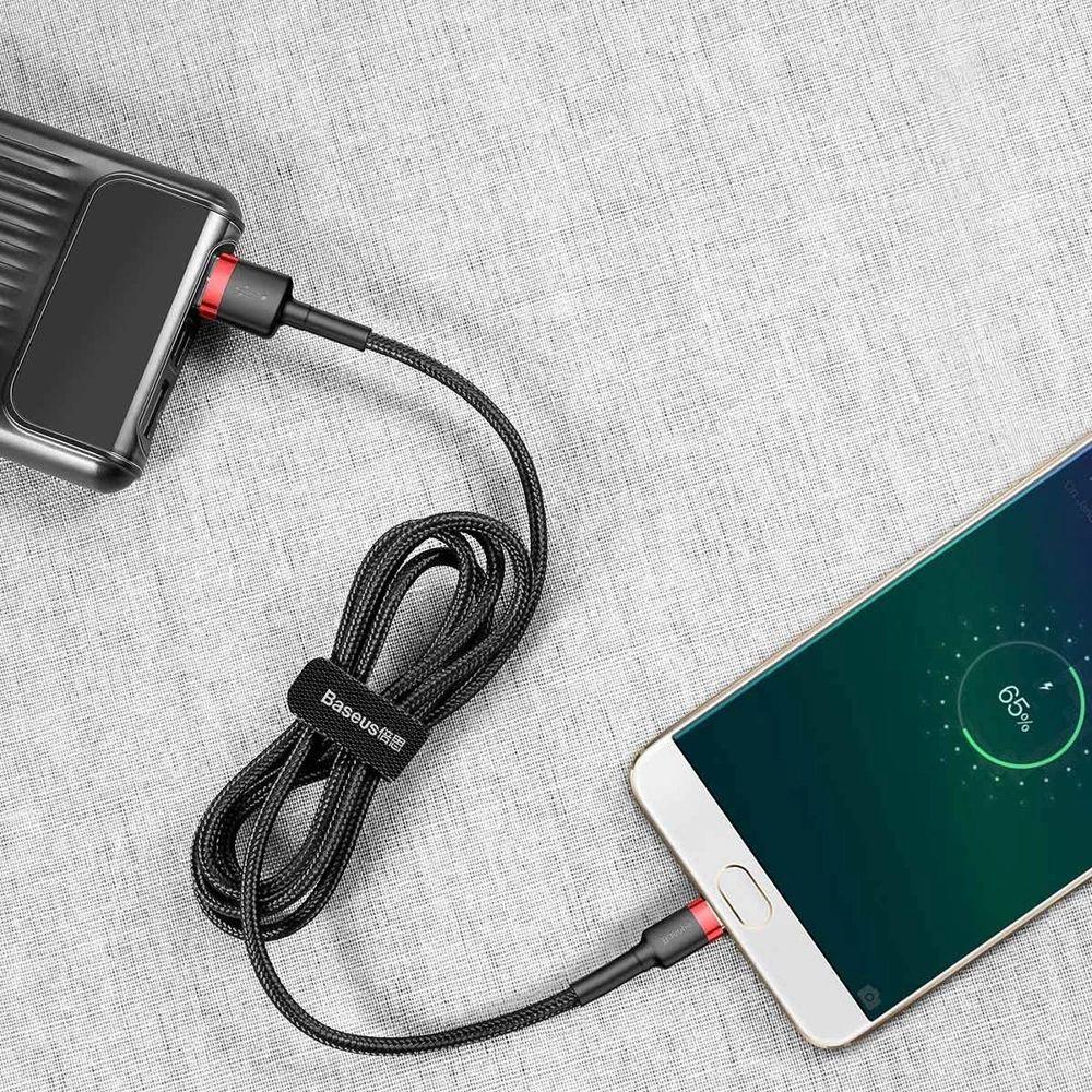 Renoverad Baseus Phone Cable Cafule Fast Charging USB to Micro USB 1.5A (2M) - Reebelo Sverige