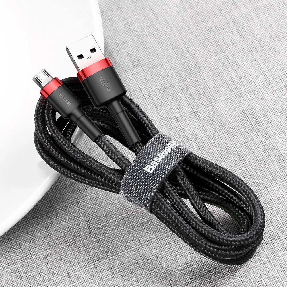 Renoverad Baseus Phone Cable Cafule Fast Charging USB to Micro USB 1.5A (2M) - Reebelo Sverige