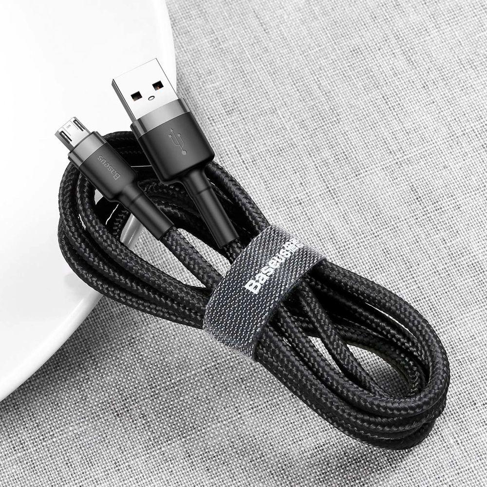 Renoverad Baseus Phone Cable Cafule Fast Charging USB to Micro USB 1.5A (2M) - Reebelo Sverige