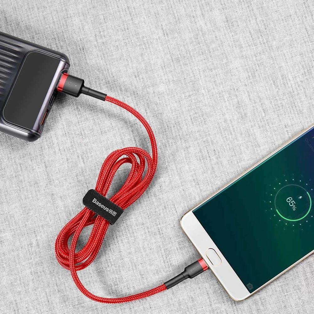 Renoverad Baseus Phone Cable Cafule Fast Charging USB to Micro USB 1.5A (2M) - Reebelo Sverige