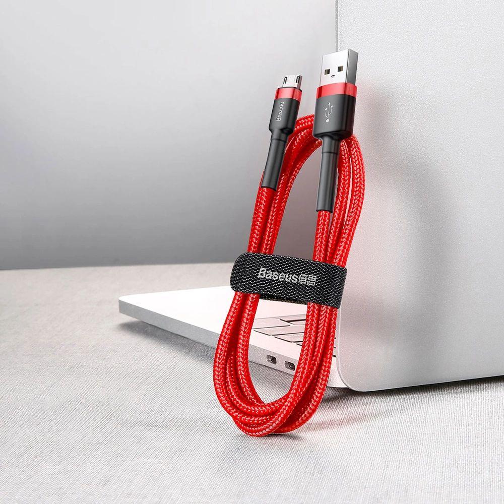 Renoverad Baseus Phone Cable Cafule Fast Charging USB to Micro USB 1.5A (2M) - Reebelo Sverige