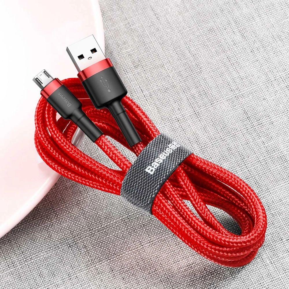 Renoverad Baseus Phone Cable Cafule Fast Charging USB to Micro USB 1.5A (2M) - Reebelo Sverige