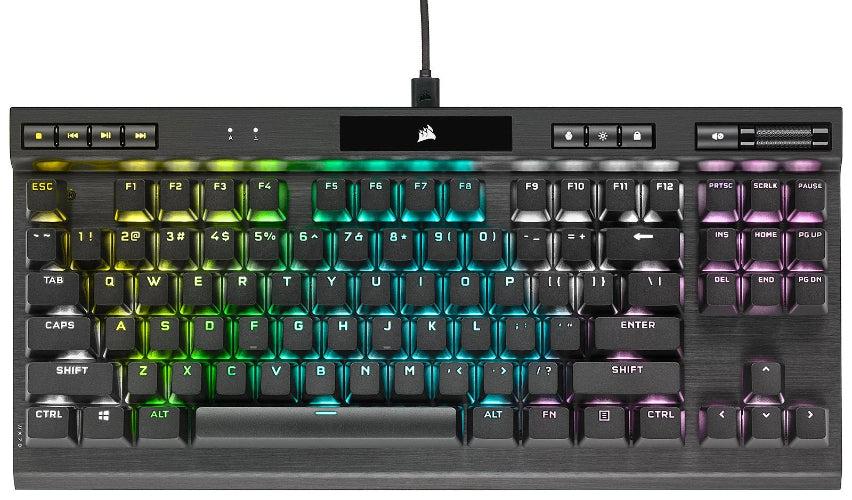Renoverad Corsair K70 RGB TKL CHAMPION SERIES Optical-Mechanical Gaming Keyboard - OPX Mechanical - Reebelo Sverige