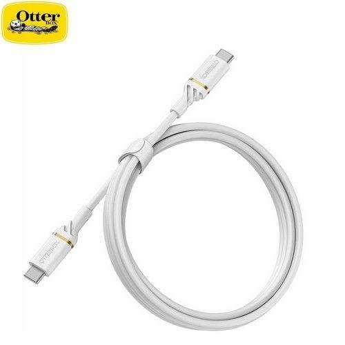 Renoverad OtterBox Fast Charge&Data Transfer Cable USB-C to USB-C 1M Shimmer 78-52672 White - Reebelo Sverige