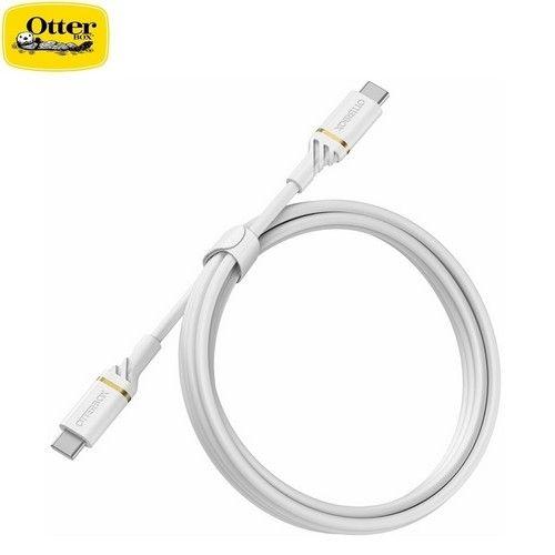 Renoverad OtterBox Fast Charge&Data Transfer Cable USB-C to USB-C 2M Shimmer 78-52673 White - Reebelo Sverige
