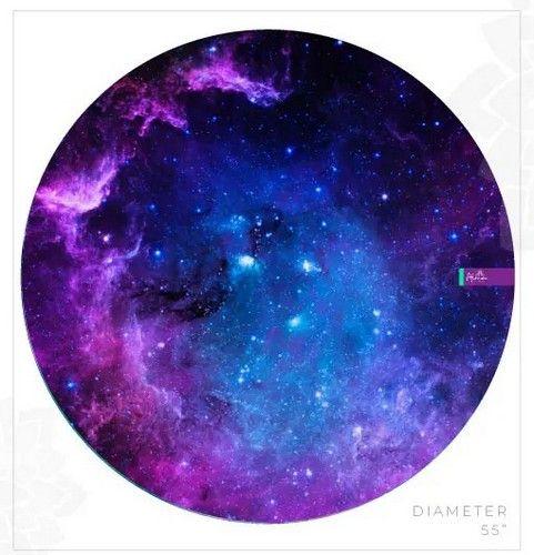 Renoverad GALAXY ROUND BEACH TOWEL unisex Eco-friendly round towel sand free meditation inspired made from recycled plastic bottles - Reebelo Sverige