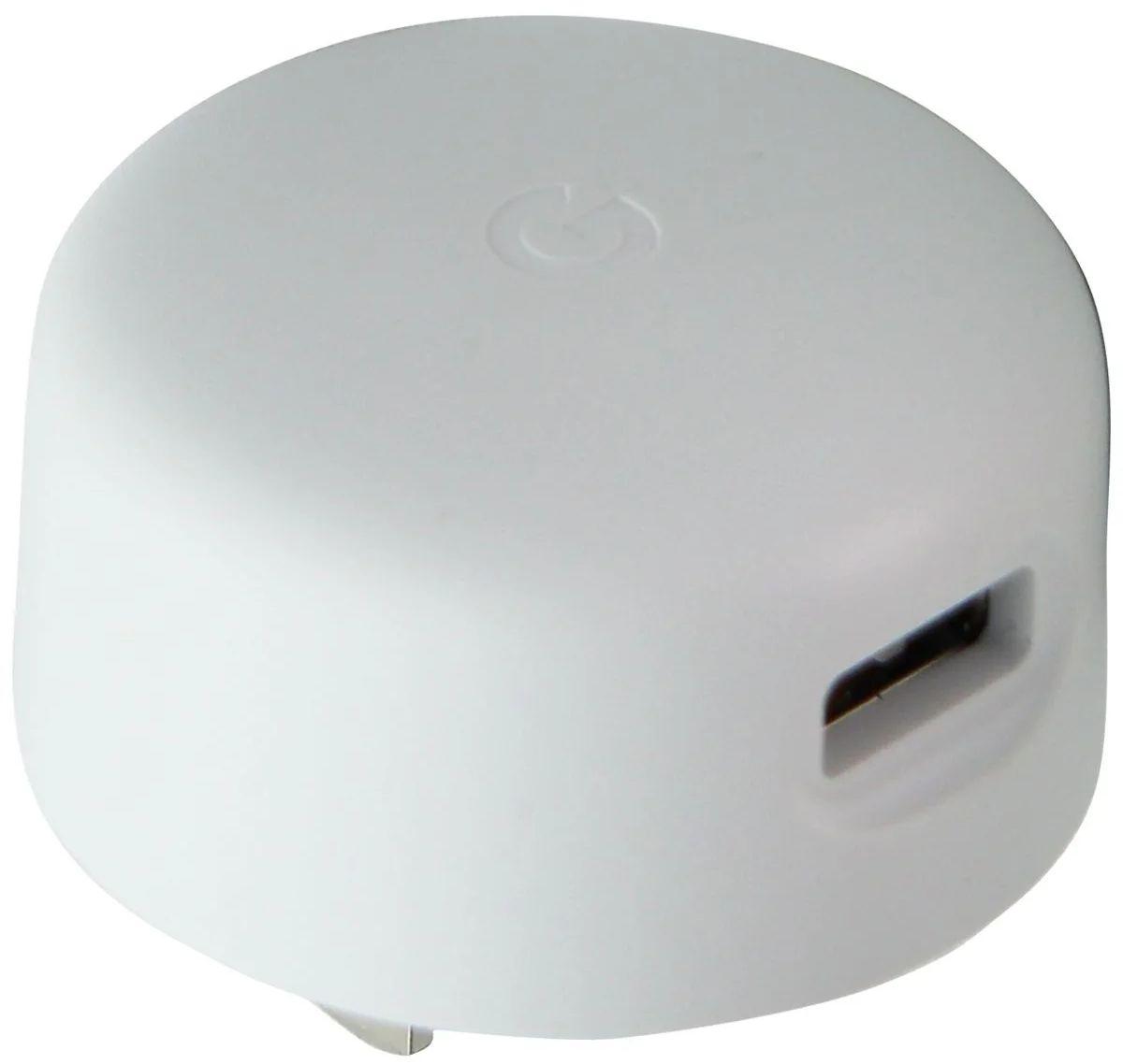 Renoverad Google (5V/1.5A) 7.5W Single USB Round Wall Adapter/Charger (G17BW) - Reebelo Sverige