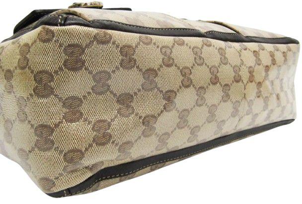 Renoverad Gucci GG Crystal Leather PVC Tote Bag - Reebelo Sverige