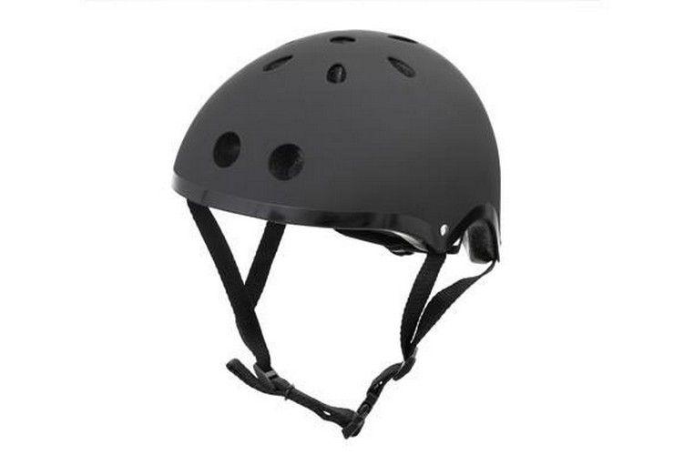 Renoverad LIDS Children's Bicycle & Scooter Helmet with Flashing Safety Lights - STEALTH BLACK Style - Reebelo Sverige
