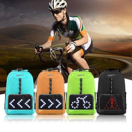 Renoverad Lightweight Cycling Backpack with LED Lighting indicators - Reebelo Sverige