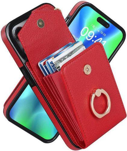Renoverad Luxury Mobile Phone Case with Credit Card Holder & Stand for iPhone 12 - Reebelo Sverige