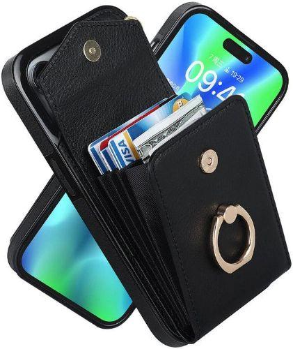 Renoverad Luxury Mobile Phone Case with Credit Card Holder & Stand for iPhone 13 - Reebelo Sverige