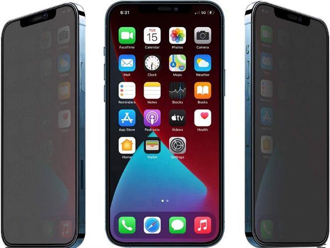 Renoverad Nuglas (2pcs) Flat Privacy Tempered Glass Screen Protector for iPhone 12 mini - Reebelo Sverige