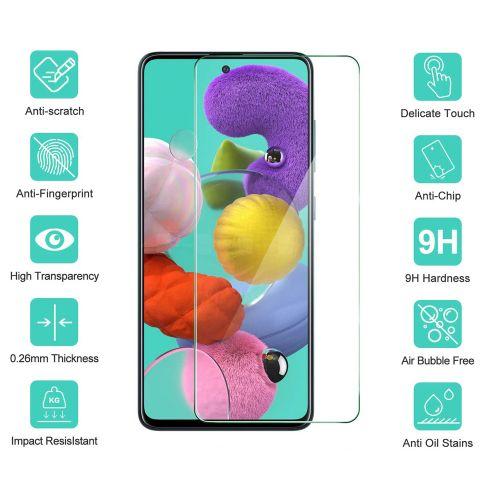 Renoverad Nuglas Flat Clear Tempered Glass Screen Protector for Galaxy A71 / A21S - Reebelo Sverige