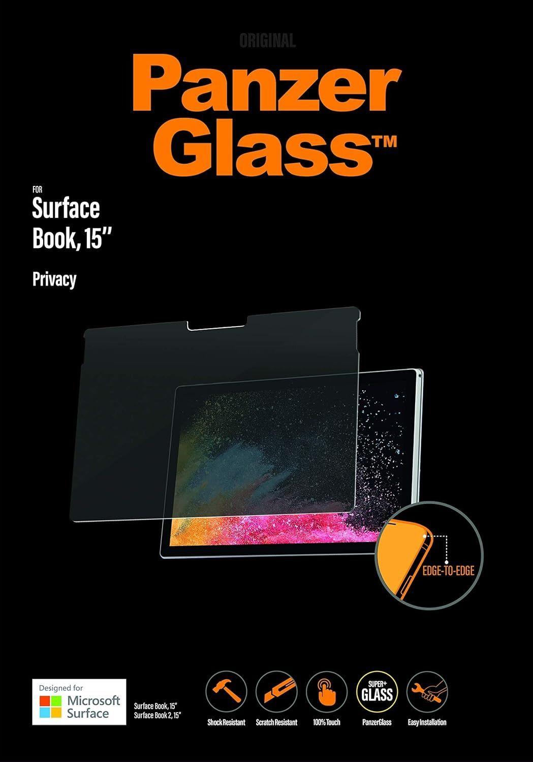 Renoverad PanzerGlass Microsoft Surface Book 15'' Privacy Transparent Screen Protector - Reebelo Sverige