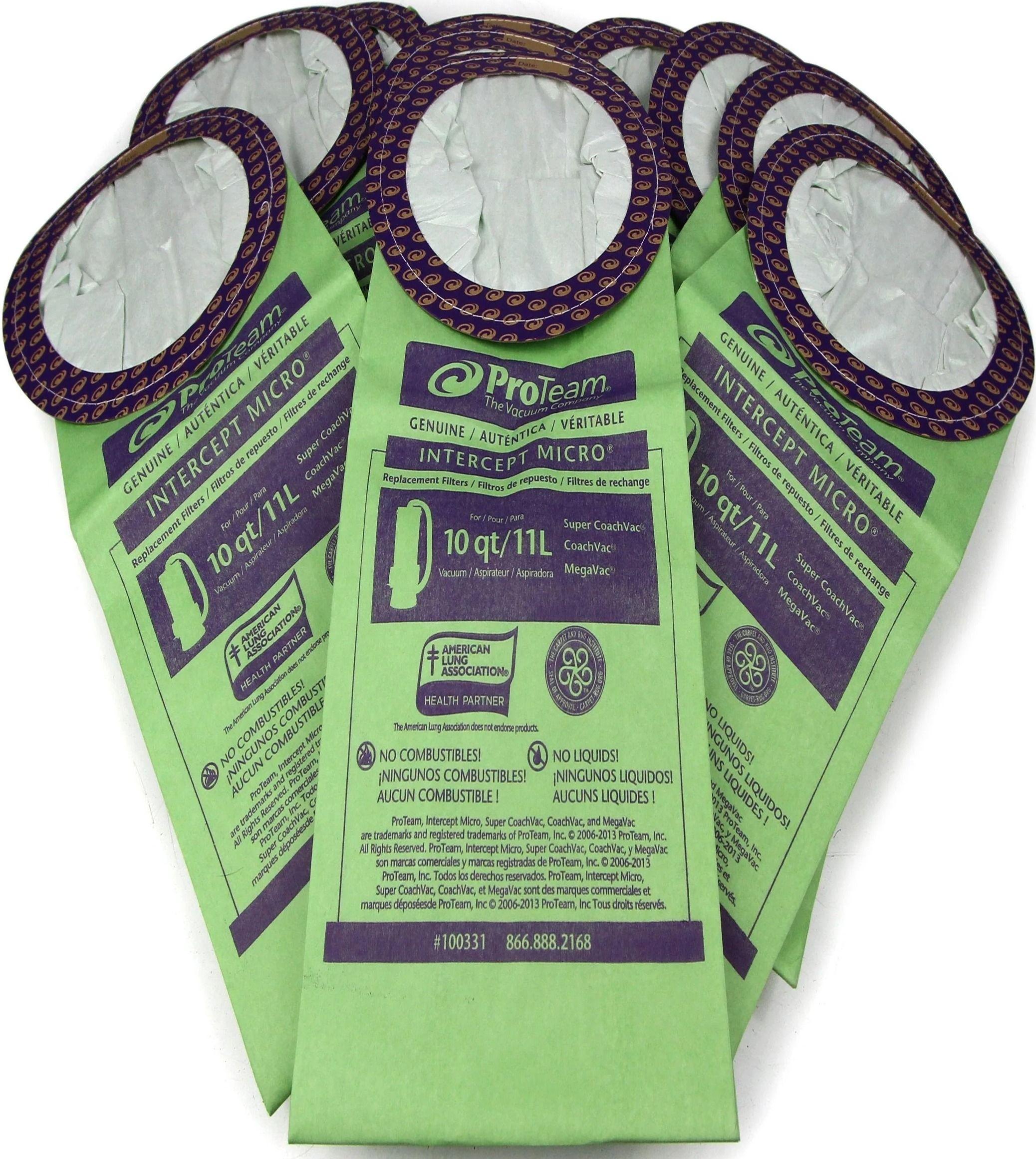 Renoverad ProTeam Pack of 10 Fits (Coachvac | Super Coachvac | Megavac) - Reebelo Sverige