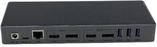 Renoverad QGeeM USB 3.0 Single 4K/Dual HDMI DisplayPort 4K Docking Station QG-D6901 - Reebelo Sverige