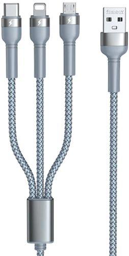 Renoverad Remax RC-124th Jany Series 3-in-1 Charging Cable 3.1A (1.2M) - Reebelo Sverige