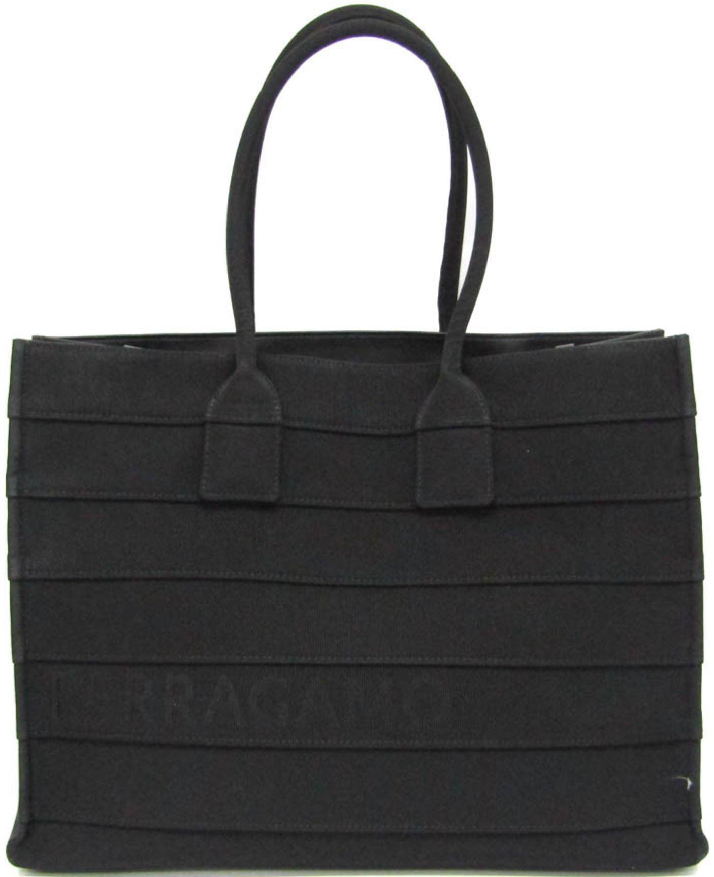 Renoverad Salvatore Ferragamo Canvas Tote Bag - Reebelo Sverige