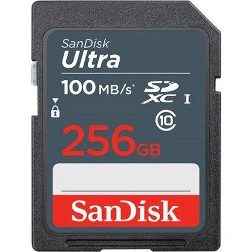 Renoverad SanDisk Ultra 256GB SDHC SDXC SD C10 Memory Card (100MB/s) - Reebelo Sverige