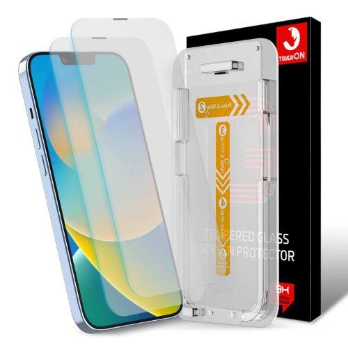 Renoverad Tough On 2 Pack Tempered Glass Screen Protector with Installation Kit for iPhone 14 Plus - Reebelo Sverige