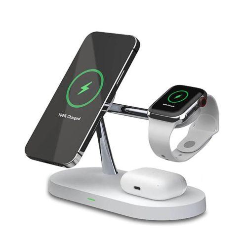 Renoverad Tough On 5 in 1 Magnetic MagSafe Wireless Charger Stand Dock - Reebelo Sverige