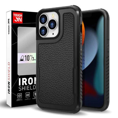 Renoverad Tough On Iron Shield Leather Phone Case for iPhone 14 Pro Max - Reebelo Sverige