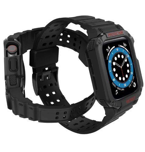 Renoverad Tough On Rugged Protection Watch Band with Case for Apple Watch 42/ 44/ 45mm - Reebelo Sverige