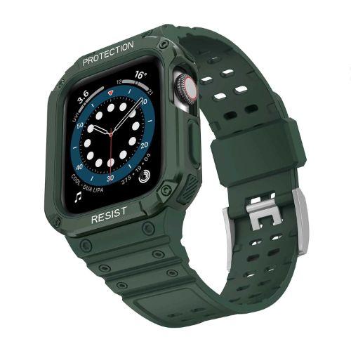 Renoverad Tough On Rugged Protection Watch Band with Case for Apple Watch 42/ 44/ 45mm - Reebelo Sverige