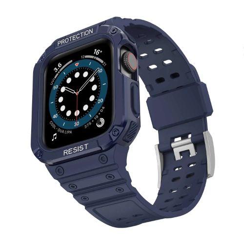 Renoverad Tough On Rugged Protection Watch Band with Case for Apple Watch 42/ 44/ 45mm - Reebelo Sverige