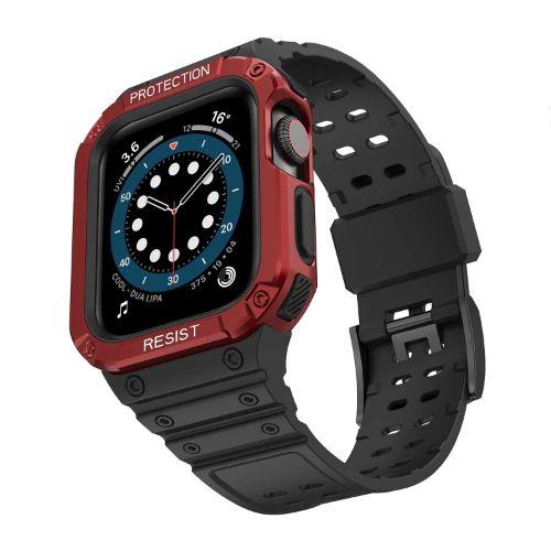 Renoverad Tough On Rugged Protection Watch Band with Case for Apple Watch 42/ 44/ 45mm - Reebelo Sverige
