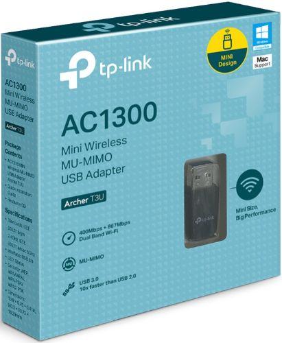 Renoverad TP-Link (Archer T3U) AC1300 Mini Wireless MU-MIMO USB Adapter - Reebelo Sverige