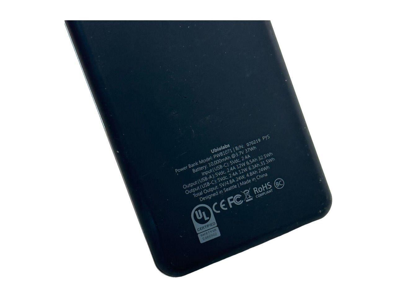 Renoverad Ubio Labs PWB1071 Universal 10000 mAh Slim Power Bank - Reebelo Sverige