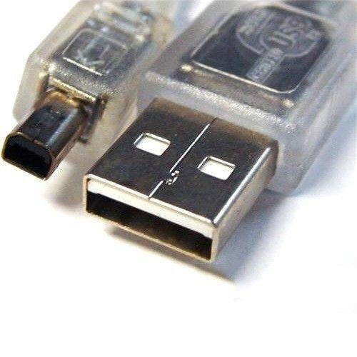 Renoverad 8Ware USB 2.0 Cable 3m A to B 4-pin Mini Transparent Metal Sheath UL Approved - Reebelo Sverige