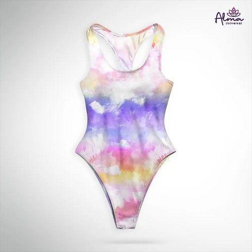 Renoverad Women's UPF 50+ Reversible TIE DYE ONE PIECE Bathing Suits One Piece Swimsuits made from recycled plastic bottles Variant Size Value S - Reebelo Sverige